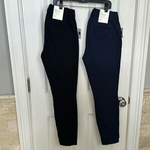 Gap curvy skinny ankle work pants- navy and black size 2